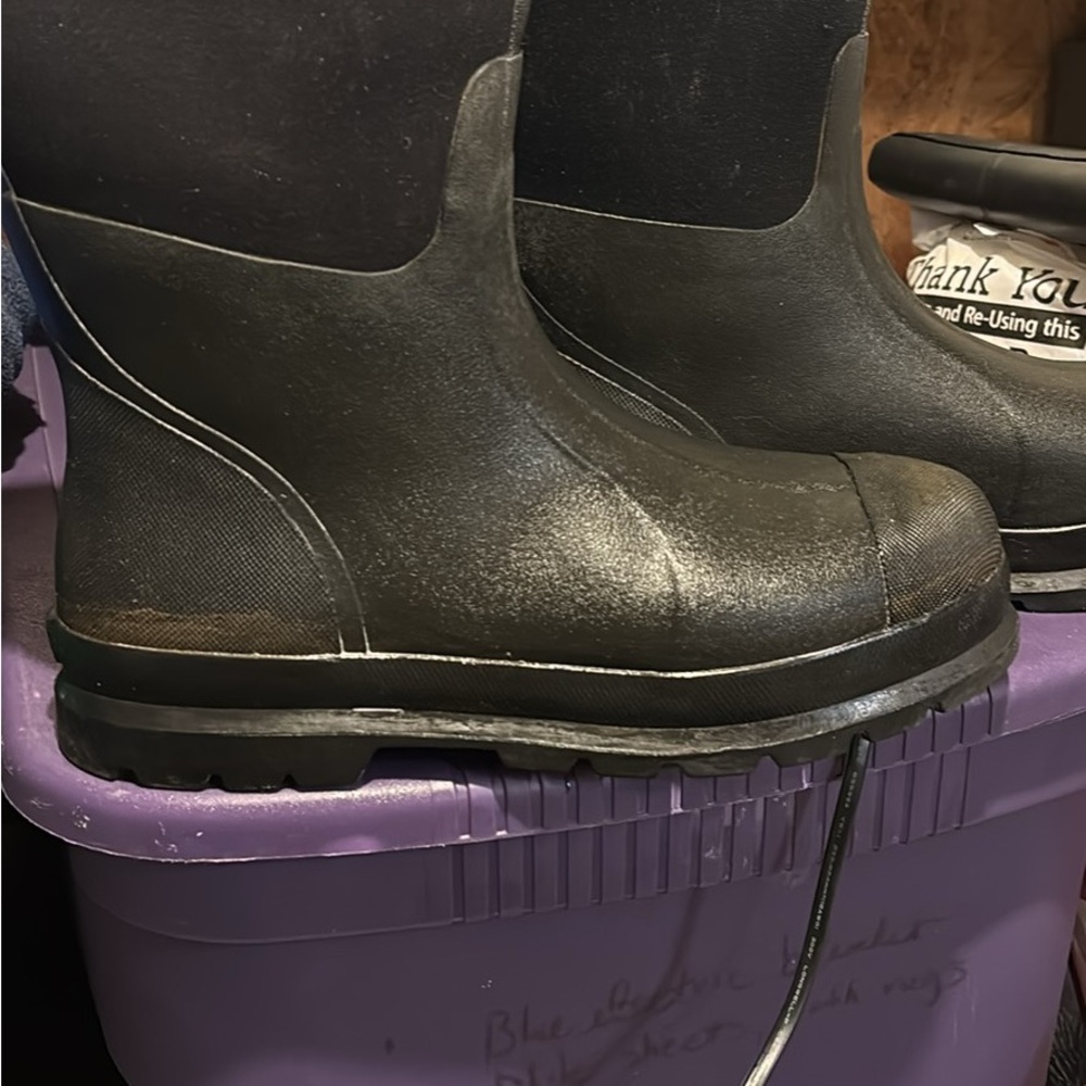 Black Men's Rain & Snow Boots